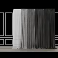 Elegant Modern Gray Velvet Curtain For Living Room Window Light Filtering Decorative Design