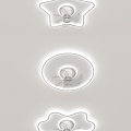 Simple fan lamp ceiling lamp 3d model