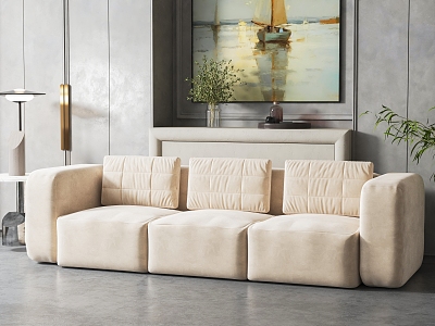 Jane's three-seat sofa 3d model