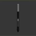Stylish Modern Pen Design With Sleek Black Body And Blue Accent Top