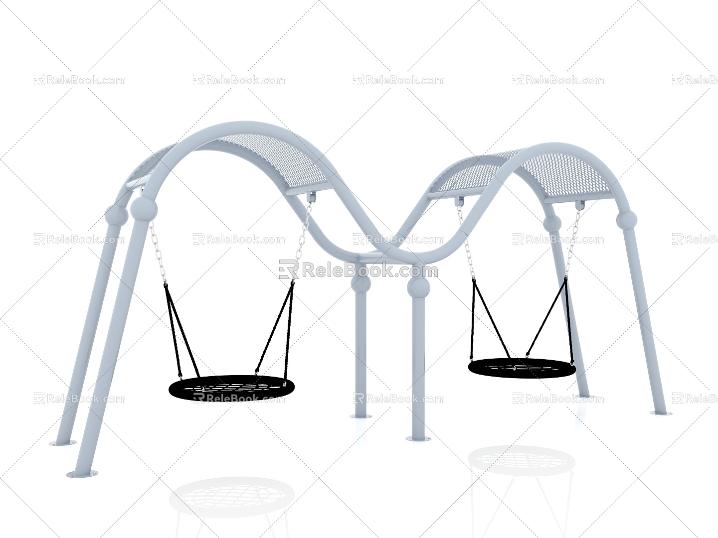 Children's Swing Outdoor Swing Venue Swing Swing Swing Children's Swing 3d model