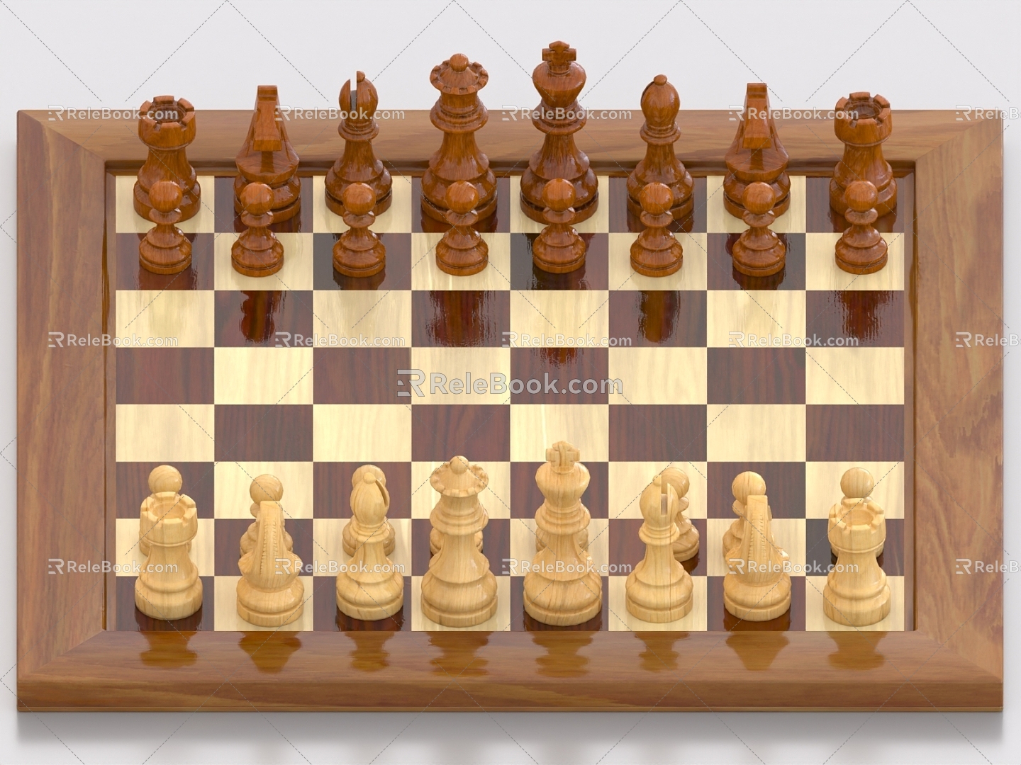 Chess Chess Board Chessboard Chessmen Entertainment 3d model