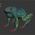 Frog Poison Frog Game Frog Reptile Cold Blooded Animal Reptile 3d model