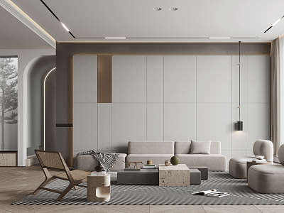 modern living room model