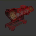 Infrared Steiner Laser Pistol Light Source Firearm Sight Firearm Device 3d model