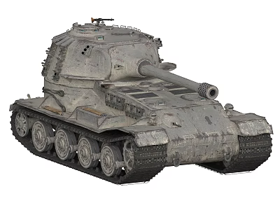 Historical Military Tank With Turret Cannon Tracks And Weathered Exterior Design 3d model