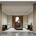 Modern Reception Room 3d model