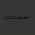 Modern Tactical Weapon Design With Black Body And Yellow Accent Components