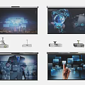 Modern Projector 3d model