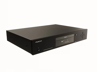 Black OPPO Smart TV Home Entertainment System With 4K Ultra HD Streaming Player 3d model