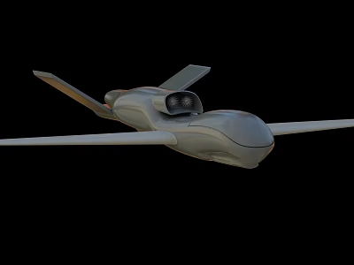Modern Sleek Fighter Jet With Stealth Design And Aerodynamic Extended Wings 3d model