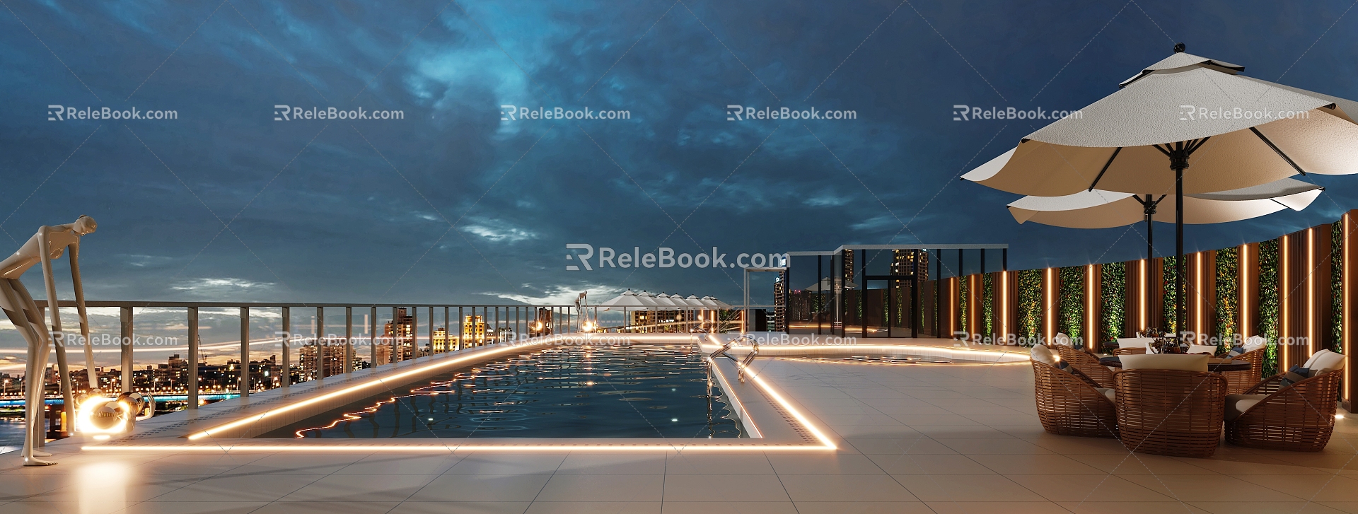 Swimming Pool Modern Swimming Pool 3d model