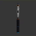 Stealth 091 Futuristic Sci Fi Weapon With Blue Orange Accents And Modern Design