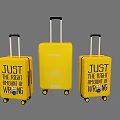 Yellow Minions Suitcases with Just The Right Amount Of Wrong Print and Telescopic Handles