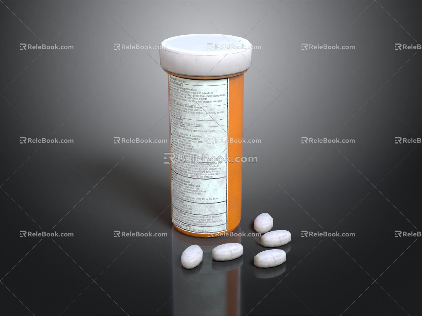 medicine western medicine realistic game items 3d model