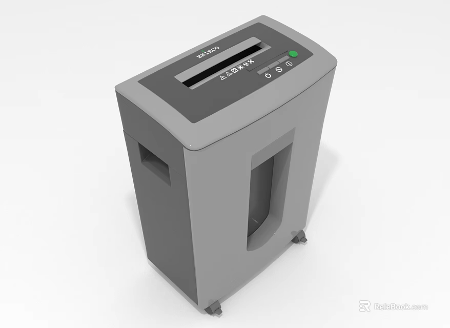 Office Appliance Secure Paper Shredder for Efficient Document Shredding in Office 3d model 