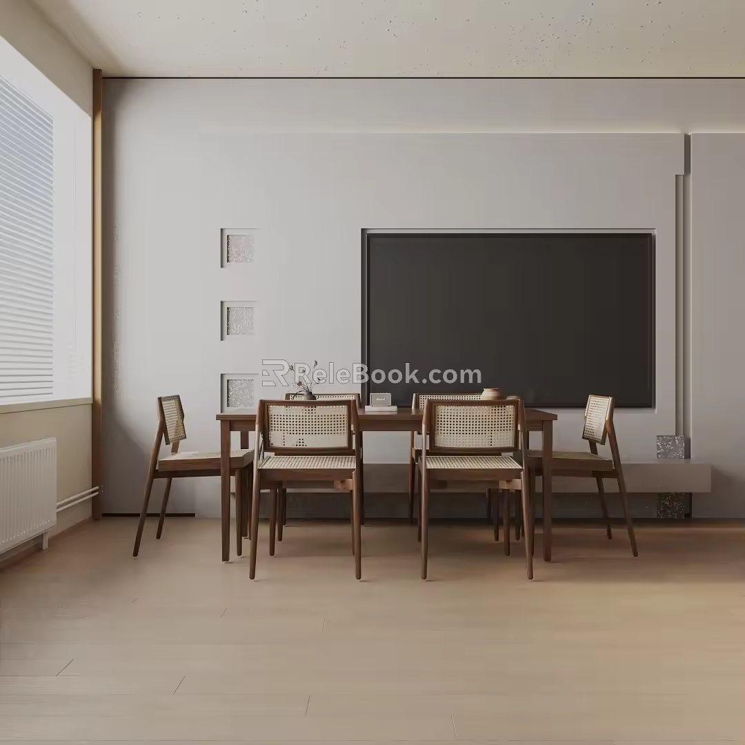 Modern table combination 3d model