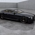 Luxury Black Bentley Two Door Coupe in Modern Indoor Space with Sleek Design