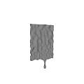 Modern Silver Wall Decor With Flowing Wave Texture And Sculptural Design 3d model