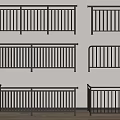 Modern Metal Railings Featuring Various Designs and Black White Silver Color Options