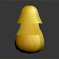 Yellow Pears in Whole Halved and Quartered Cuts on Reflective Black Surface