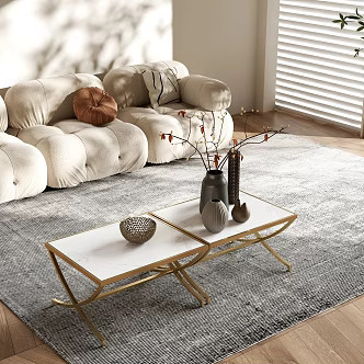 European style coffee table 3d model