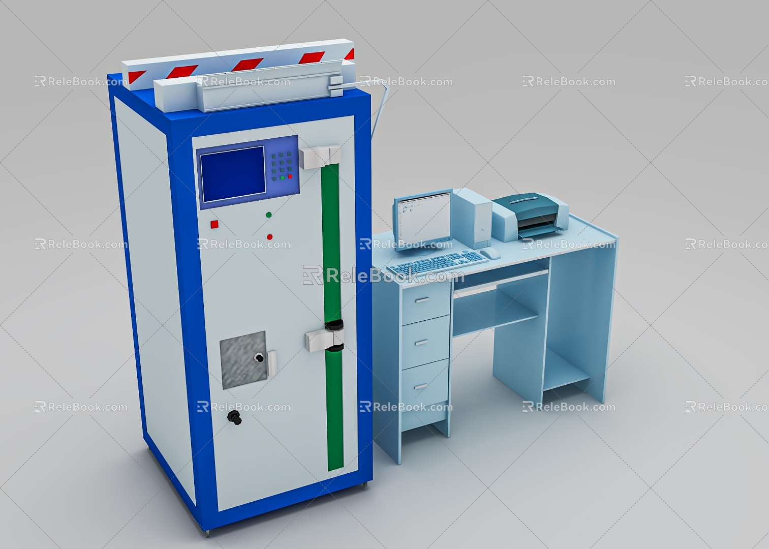 Single yarn strength tester 3d model