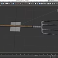 Fork Iron Fork Dung Fork Pitchfork Farm Tools Agricultural Fork Iron Fork Low Face Number Low Model Simple Model Game Movie Level Super Realistic 3d model