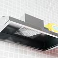 Commercial Kitchen Essential Stainless Steel Range Hood With CEP Labeled Box And White Tiled Wall