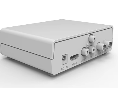 Modern TV Set Top Box With HDMI Ports And Connectivity Features For Home Use 3d model
