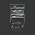 Red Coca-Cola Vending Machine Featuring Various Colorful Beverage Bottles 3d model