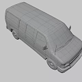 White Cargo Van With Multiple Side Windows And Modern Exterior Design