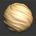 Fluffy Swirled Light Brown Golden Meringue Crispy Exterior Dessert
