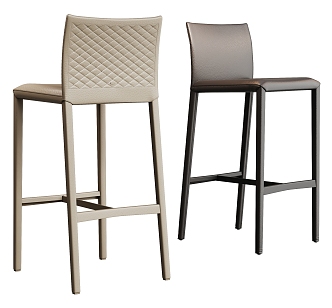 Calligaris bar chair bar stool combination 3d model