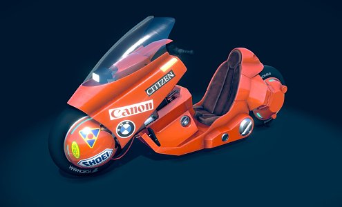 Modern Motorcycle 3d model