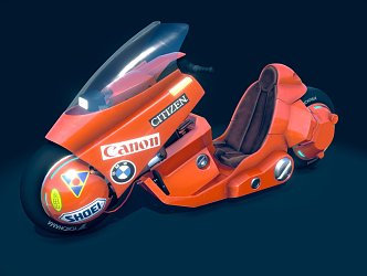 Modern Motorcycle 3d model