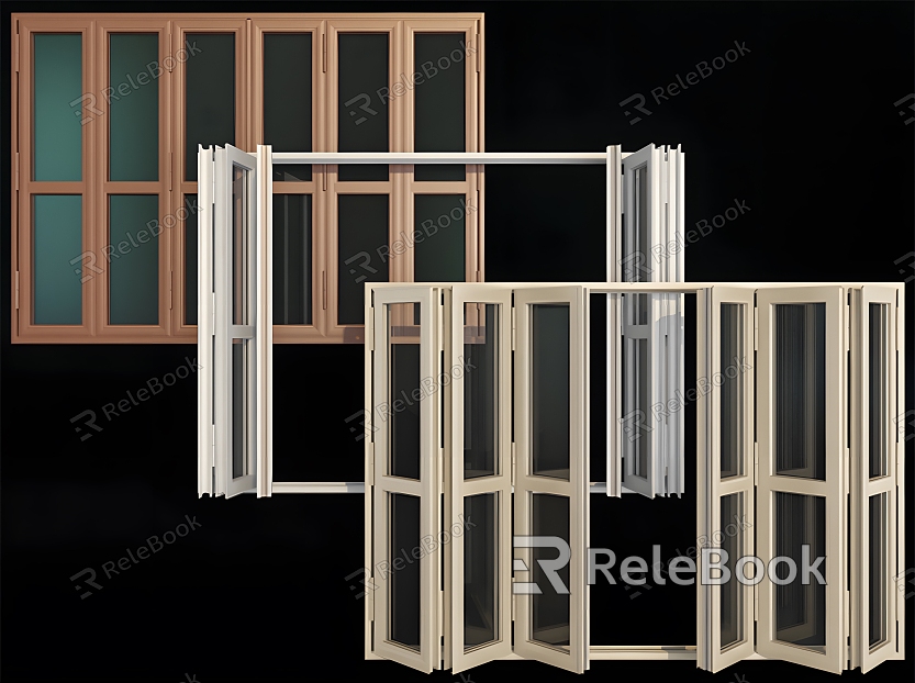 Glass window window glass window casement window door and window hardware glass window model