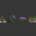 Various Types Of Decorative Household Plants And Colorful Flowers For Home Decoration