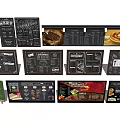 Modern Menu Blackboard Menu 3d model