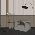 Modern Lazy Sofa 3d model