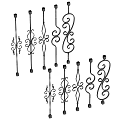European Railing 3d model
