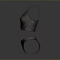 Women's Elegant Black Floral Lace Lingerie Set With Intricate Pattern Design