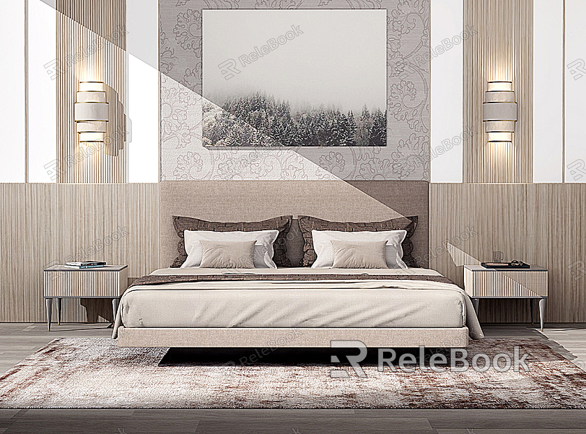 Background double bed model