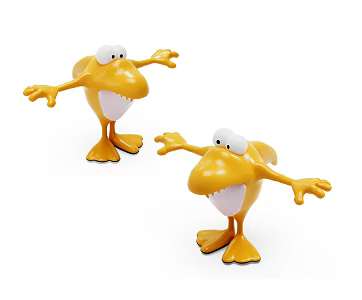Modern Cartoon Characters 3d model