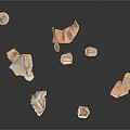 Artistic Sculpture Carving Works With Various Shapes And Small Decorative Fragments