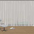 Modern Curtains 3d model