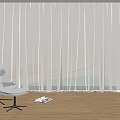 Modern Curtains 3d model