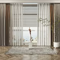Modern Curtains 3d model