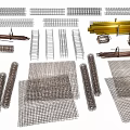 Various Metal Wire Mesh Products with Metal Bars Frames and Grilles for Industrial Use