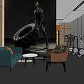 Fitness Gym Layout With Exercise Equipment Open Training Area And Lockers